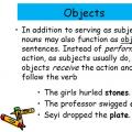 Prepositional object in English What is a personal object in English