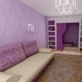 Purple color in the interior - 60 photos of various options for its combination