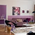 Lilac living room - photos and tips
