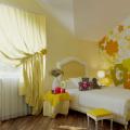 Radiant yellow color in the children's room